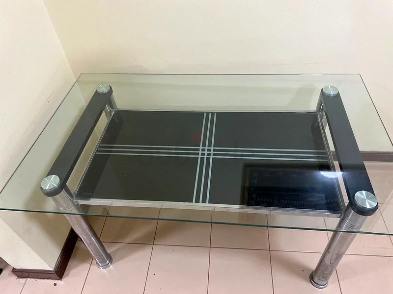 DOUBLE GLASS DINING TABLE