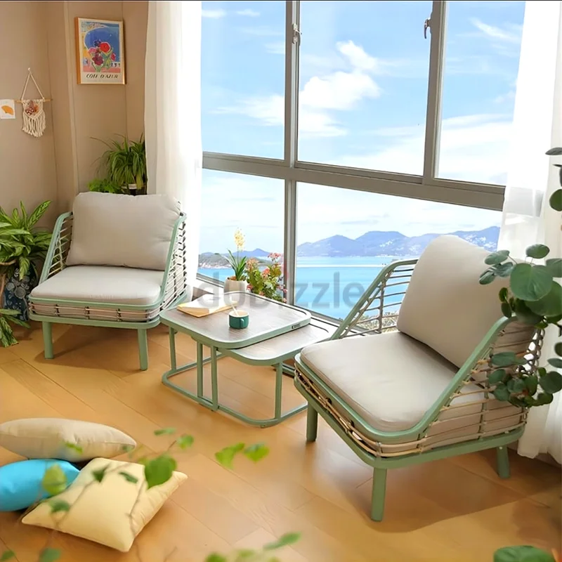 Outdoor Garden balcony chairs and coffee tables set