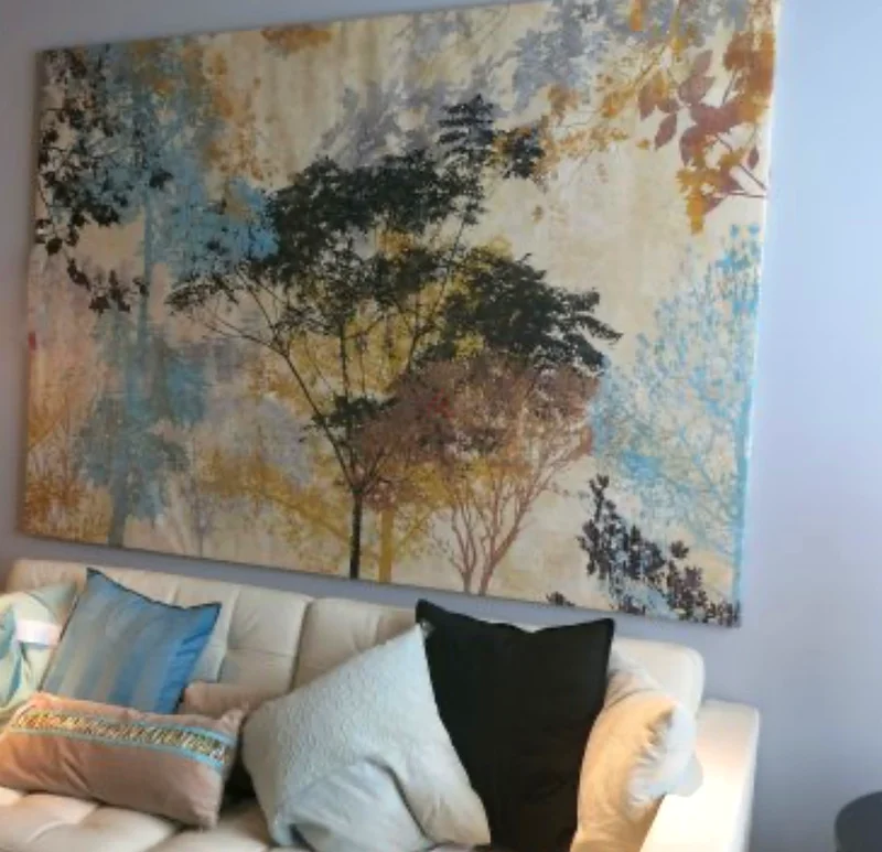 IKEA huge wall art canvas frame. Forest Ambiance. 200x140cm