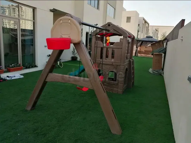 Kids Pro Slide And Swings With Climbing Wall