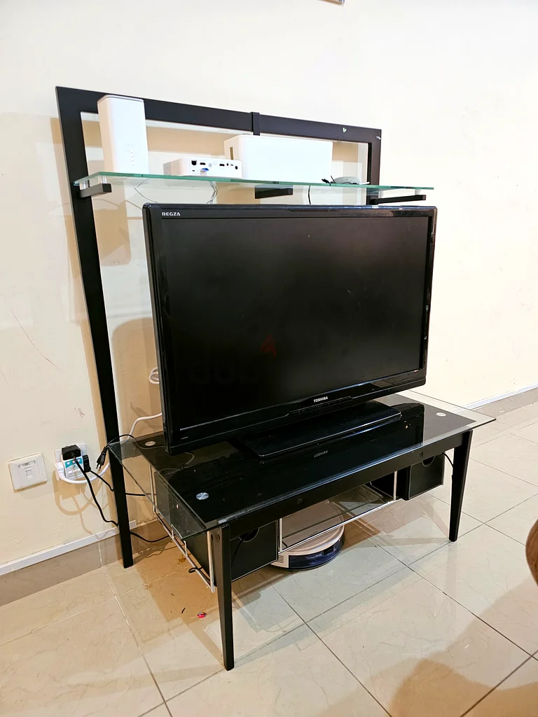 TV unit stand with free TV for urgent sale