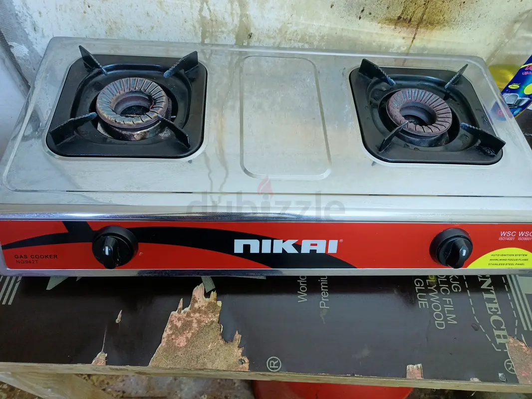 Gas cylinder with stove and two regulator