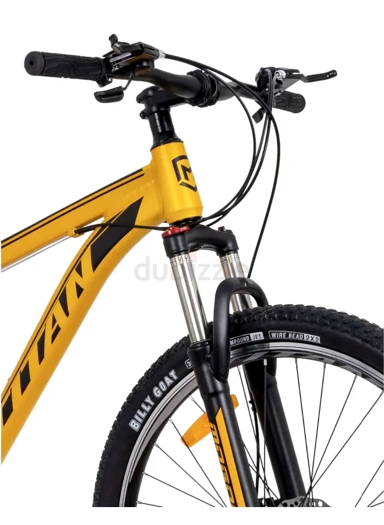 Titan Aluminum Alloy Mountain Bike yellow. 27.5 inch