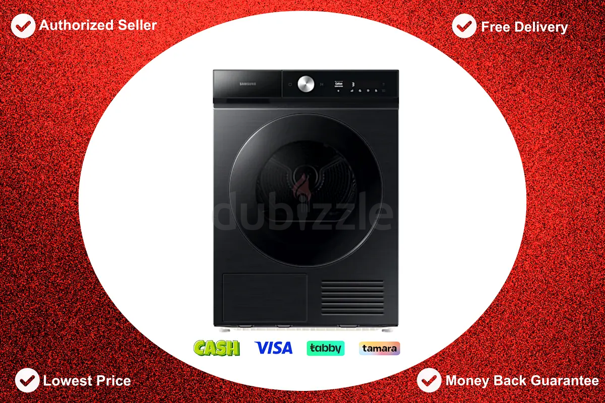 SAMSUNG Inverter Dryer HeatPump 9KG With 1 Year Warranty