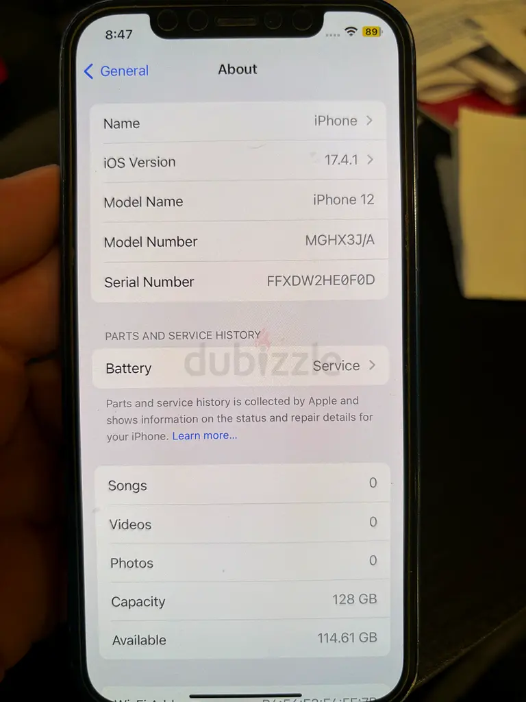 iPhone 12 blue 128GB