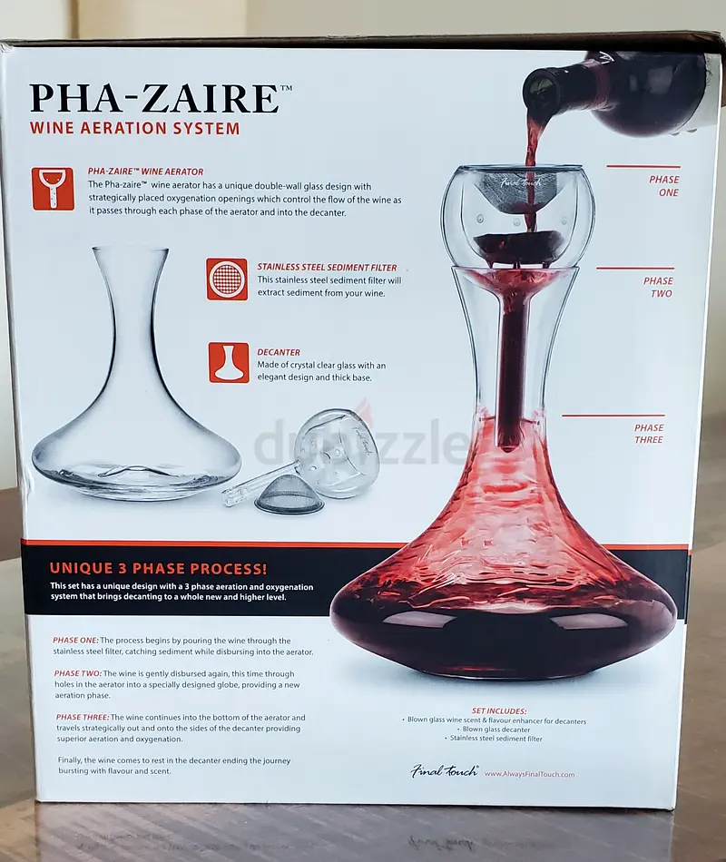 Glass aeration system/aerator. Wine aerator