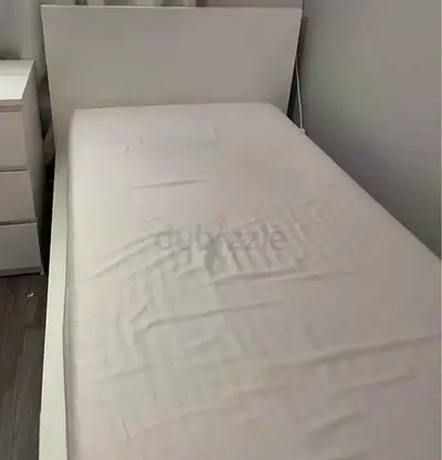 Ikea malm single bed with mattress
