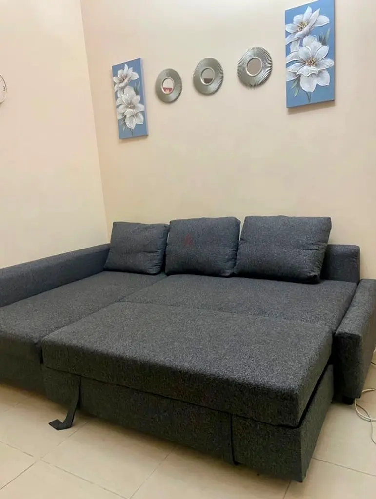 ikea L shaped sofa with storage