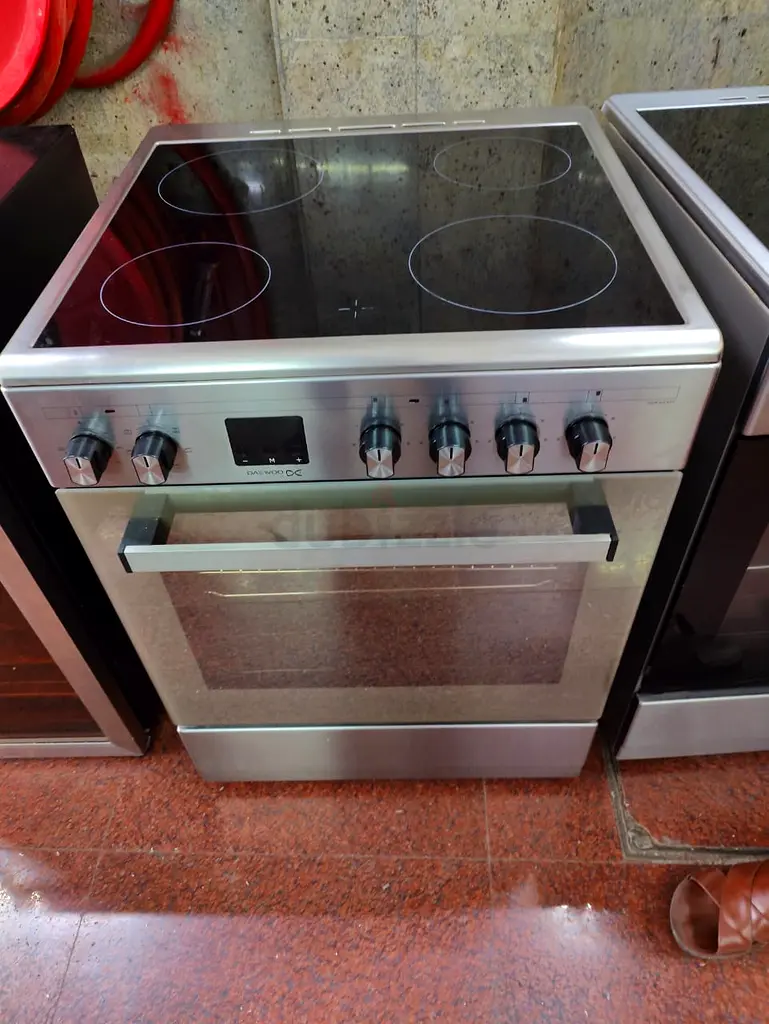 Daewoo latest model full electric ceramic 4 hobs oven fan digital timer