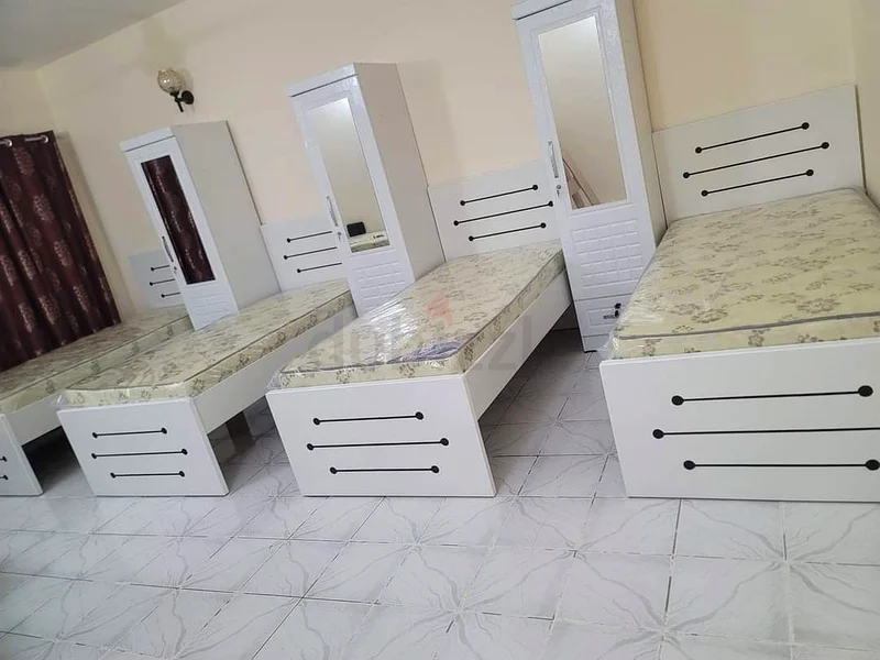 Single size Mdf Solid Wood Bed and Medical Mattress selling Double Size