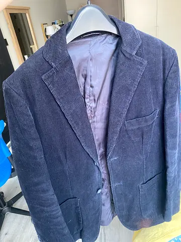 Jacket - black corduroy medium