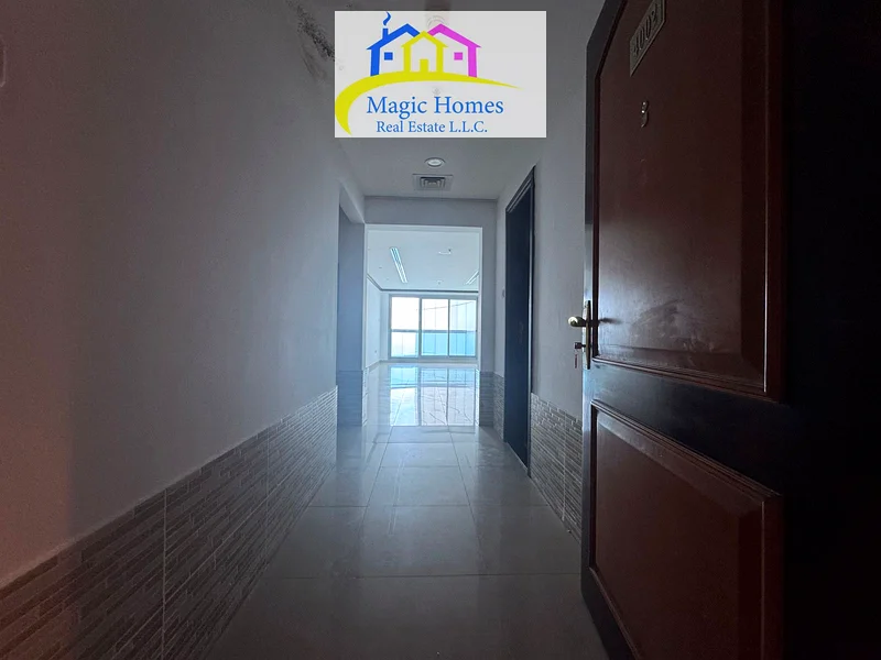 Apartment For rent, two rooms and a hall in the Corniche Tower, with a