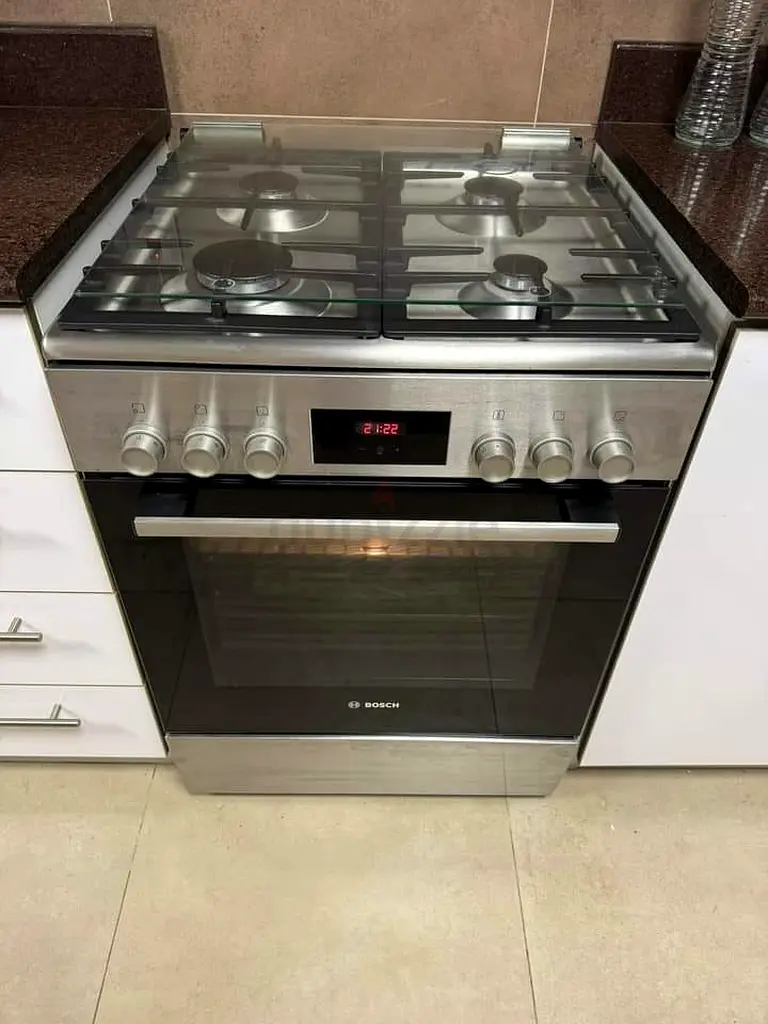Bosch 4 Burner Gas Cooker Electric Oven 60cm Latest Model