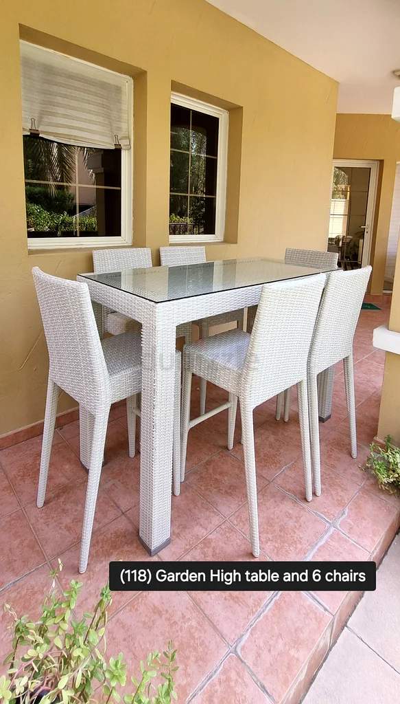 Custom Made Top Quality Six Seater Outdoor High Bar Chairs