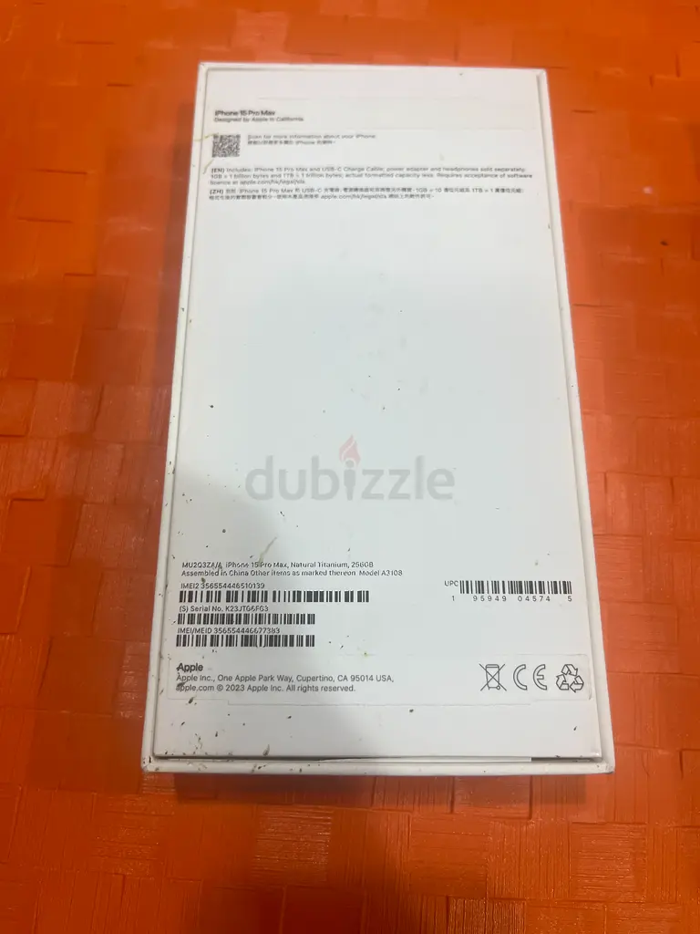 15 pro max 256 2 SIM card natural