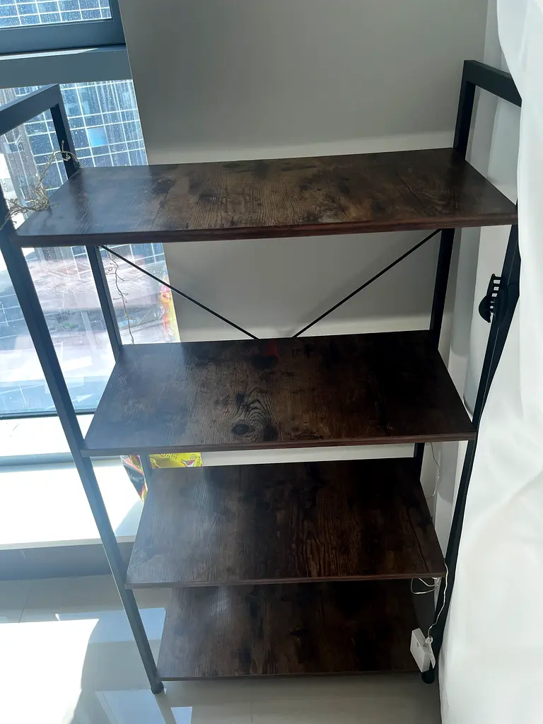 SKY TOUCH SkyTouch Ladder Shelf, Bookshelf Rack 4 Tier Storage