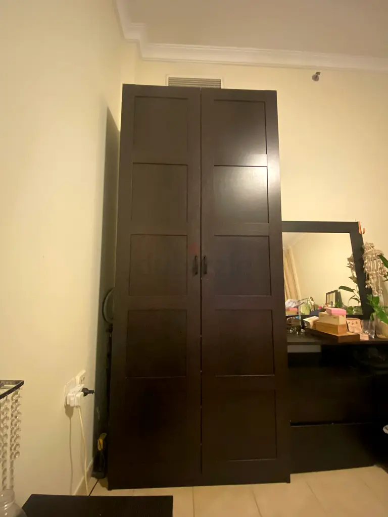 IKEA Wardrobe 100x60x236 cm. drawers, two shelves and rail.