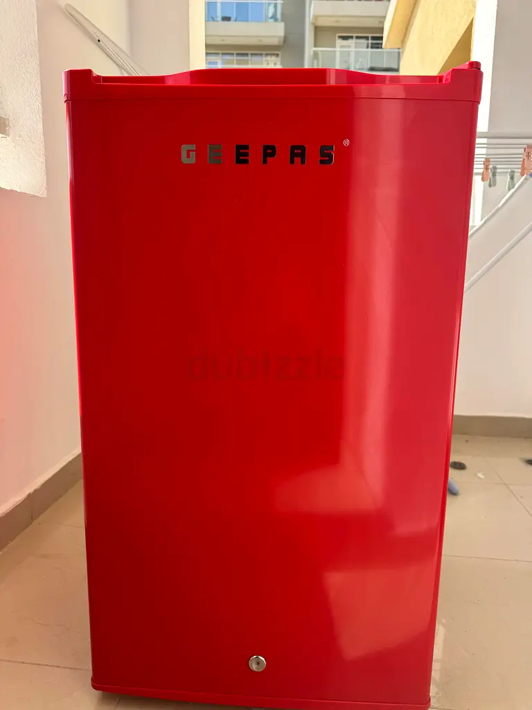 Geepas Single Door Mini Defrost Refrigerator Red Color Like Brand New