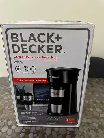 Black and Decker Coffee Machine with Travel Mug