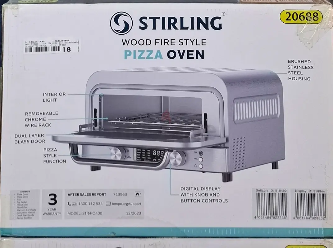 Stirling Wood fire style Pizza Oven