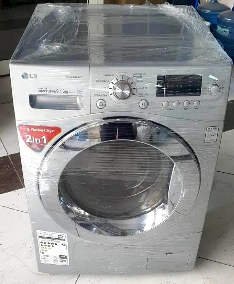 Leatest model 2in1 combo LG inverter direct drive 9kg washer and 6kg