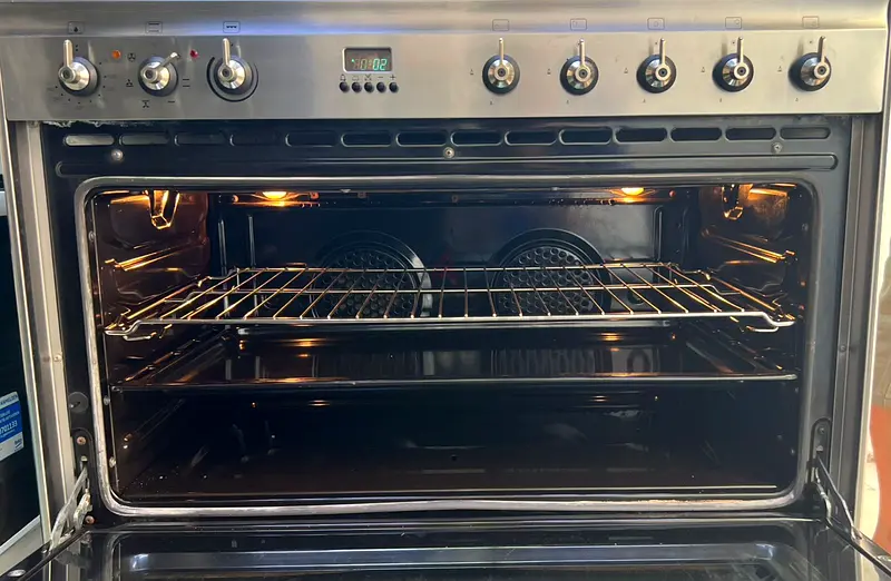 Smeg top gas oven electric cooking range