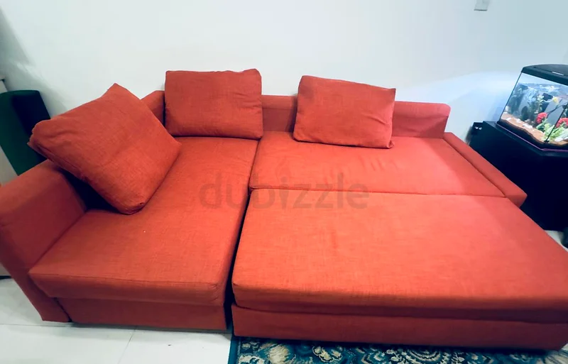 Ikea L shape sofa come bed for sale