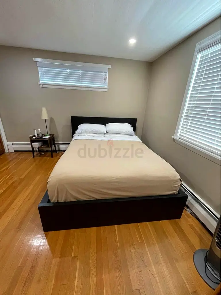 Ikea Malm Queen Size Bed With IKEA Mattress Black Color