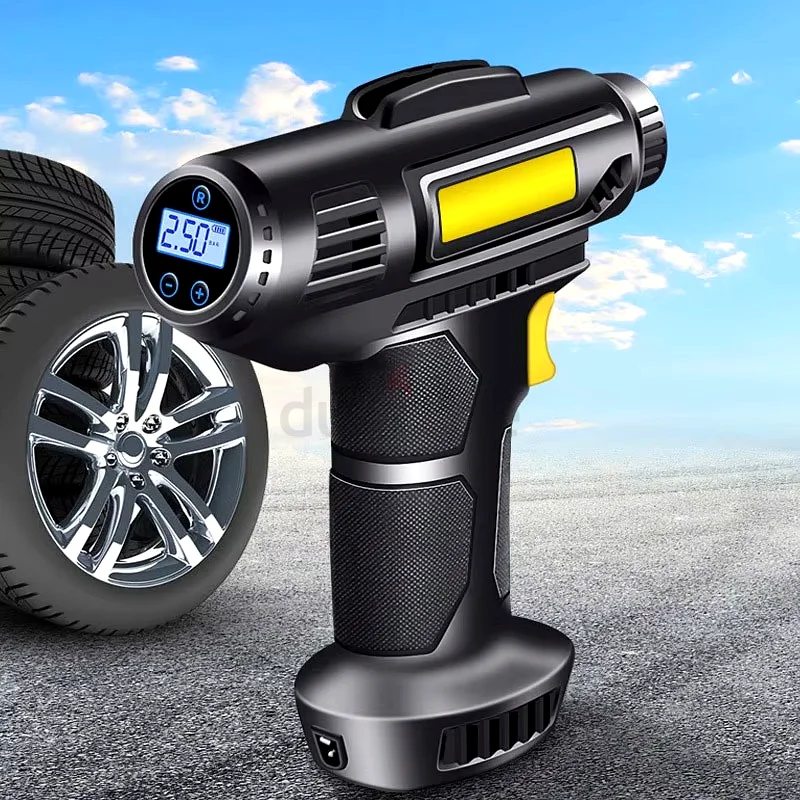 Rechargeable Air Pump Tire Inflator Portable Compressor Cordless Car