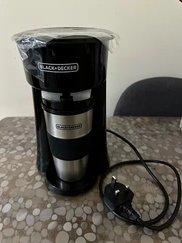 Black and Decker Coffee Machine with Travel Mug