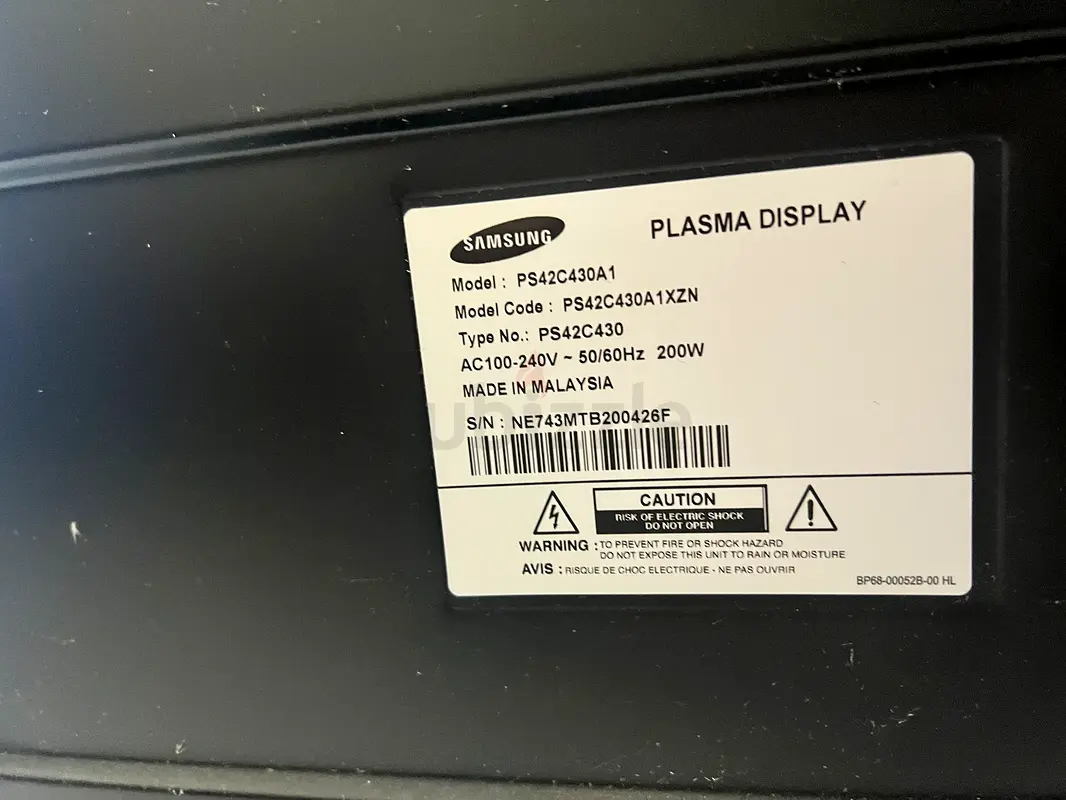 Samsung plasma tv 43 inches