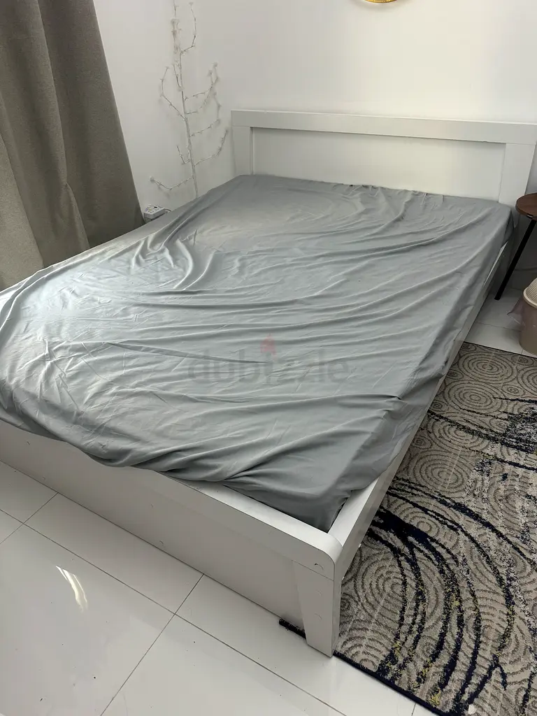 Bed with mattress
