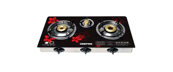 Geepas 3 burner automatic