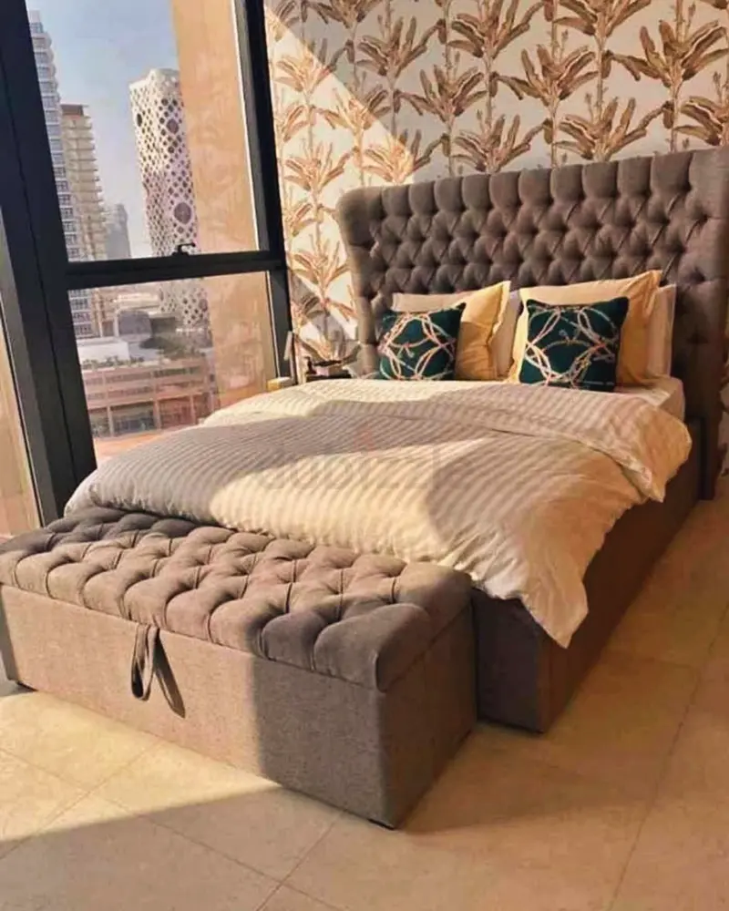 Brand new model luxury king size bed frame with Mattress