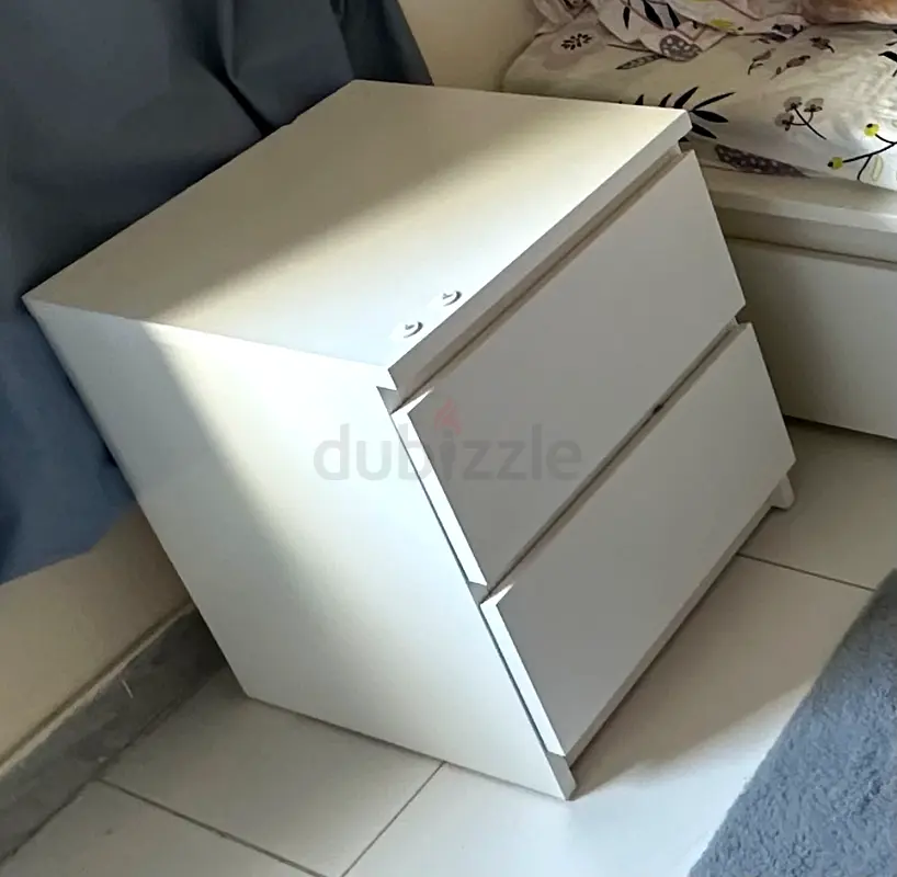IKEA MALM BED SIDE CHEST OF 2 DRAWERS