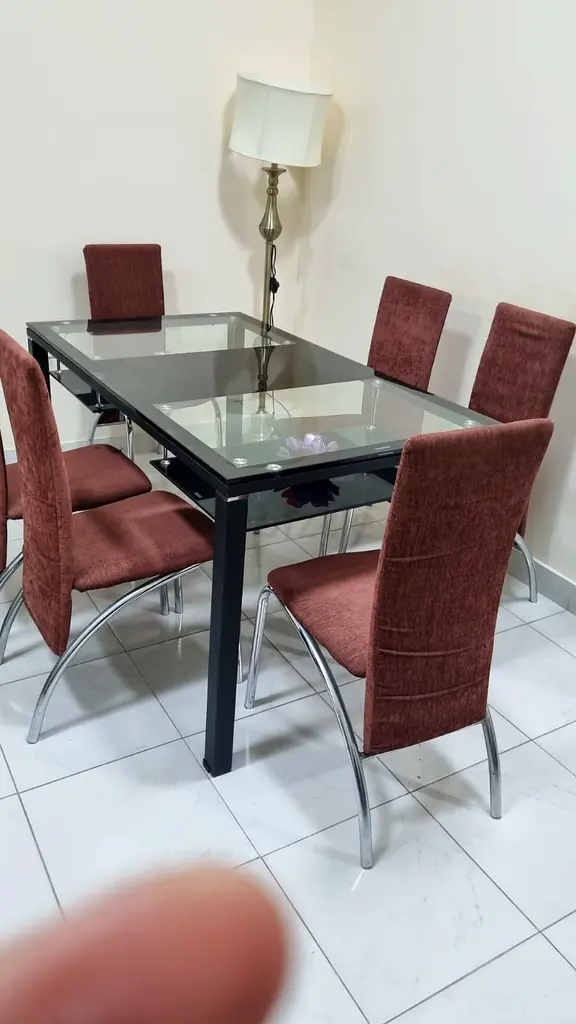 Dining table with 6 chairs for sale near Russian Embassy Ziani Area Abu
