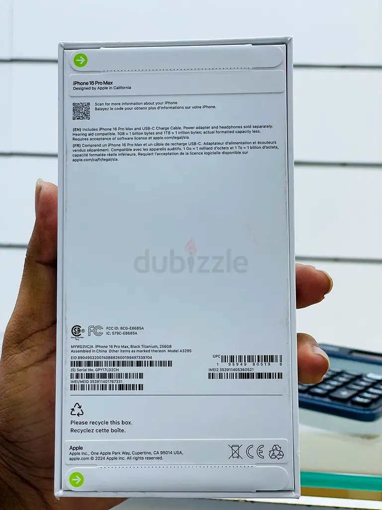 Apple iphone 16 pro max 256gb