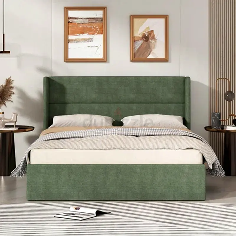 Hydraulic Lift Up Storage Upholstered Platform Bed