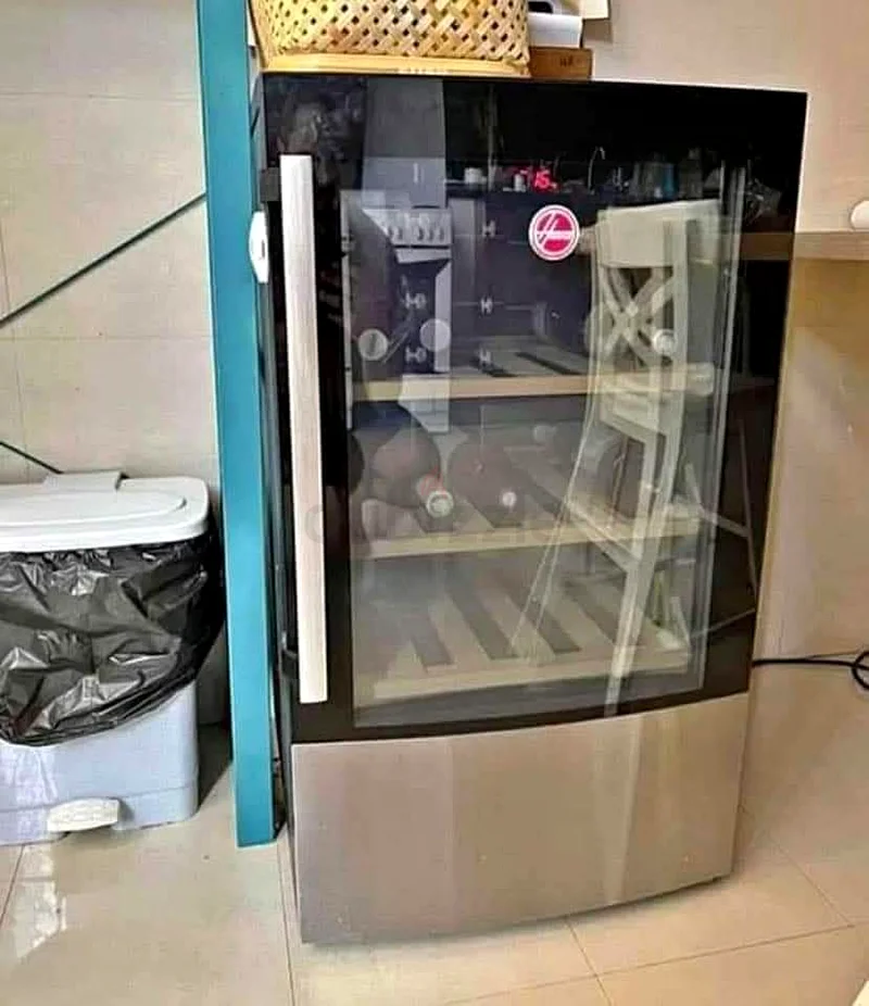 Hoover wine Fridge dual zone temperature