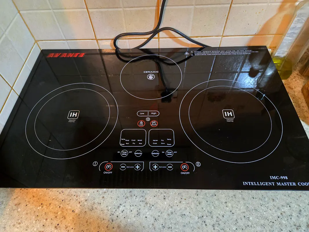 3 Burners Electrical Cooker(2 Induction 1 Ceramic)