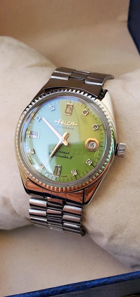 VINTAGE FELCA SPORTMASTER X AUTOMATIC SWITZERLAND MADE MENS WATCH