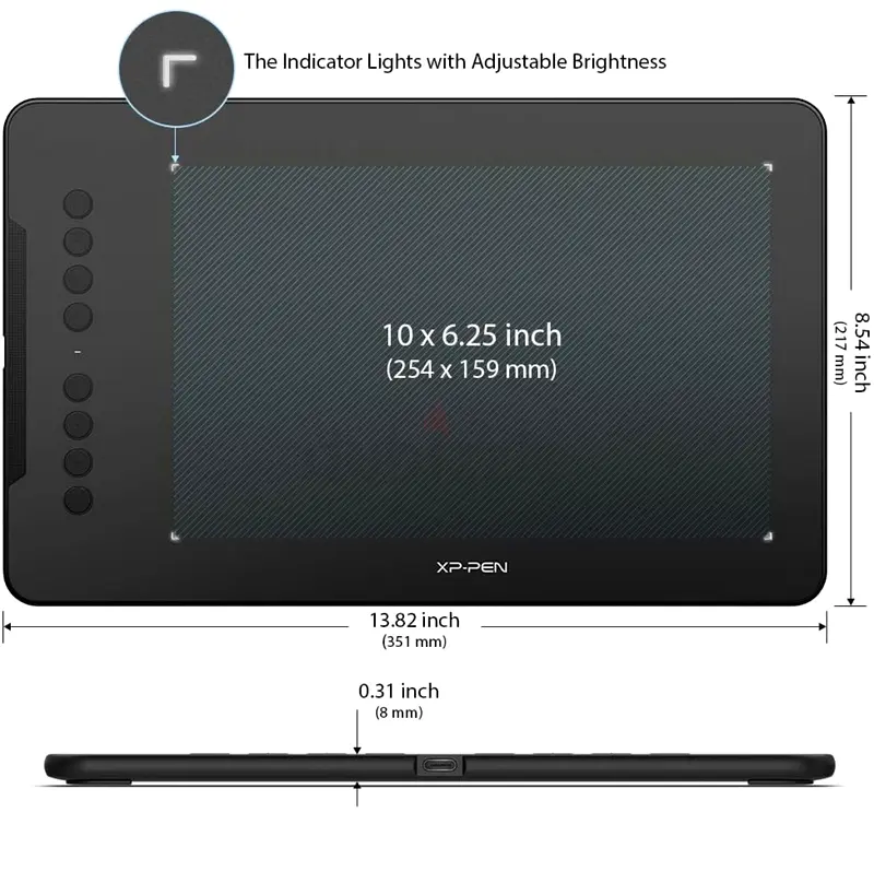 Xp Pen Deco 01 v2 Drawing tablet دوبيزل