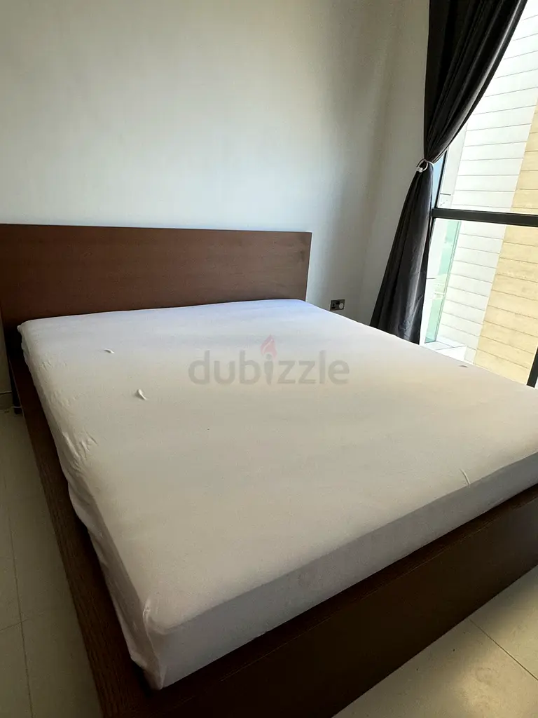 Ikea malm king size bed frame and mattress