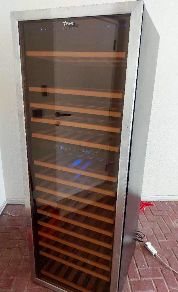 Teriem wine fridge dual zone temperature 200 bottles