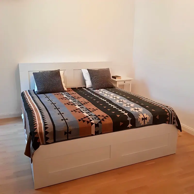 Ikea Brimness King Storage bed With Mattres