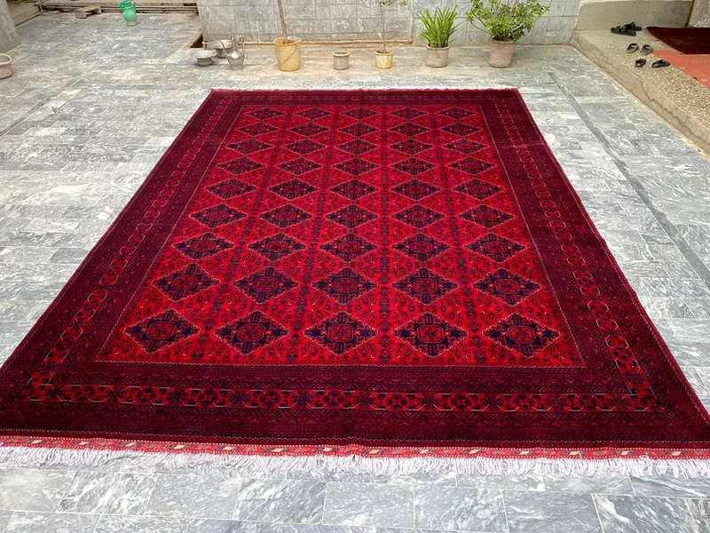 3x4m | new Handmade Beautiful Afghan Turkmen Biljik Carpet63209348274561111