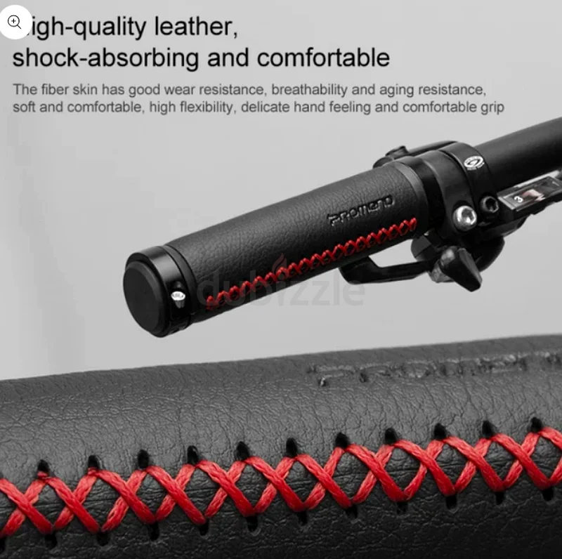 PROMEND GR-501 1 Pair Microfiber Leather Mountain Bicycle Grips Cover(Black Black)63246247389057112