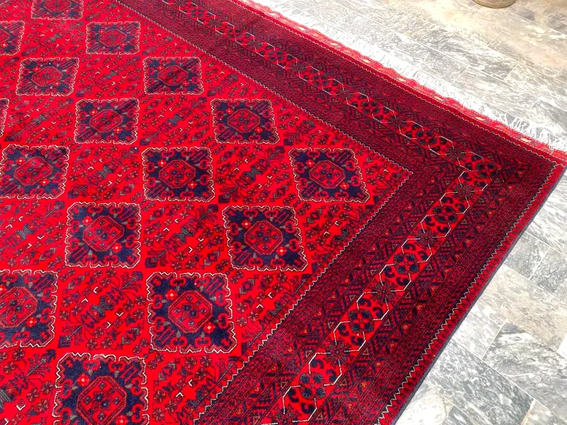 3x4m | new Handmade Beautiful Afghan Turkmen Biljik Carpet63209348274561112