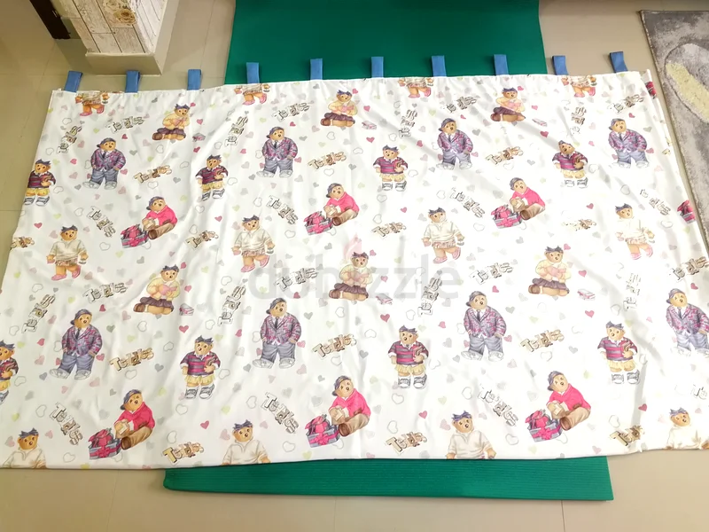 High quality costmized kids room curtains Teddies themed.63222345860739114