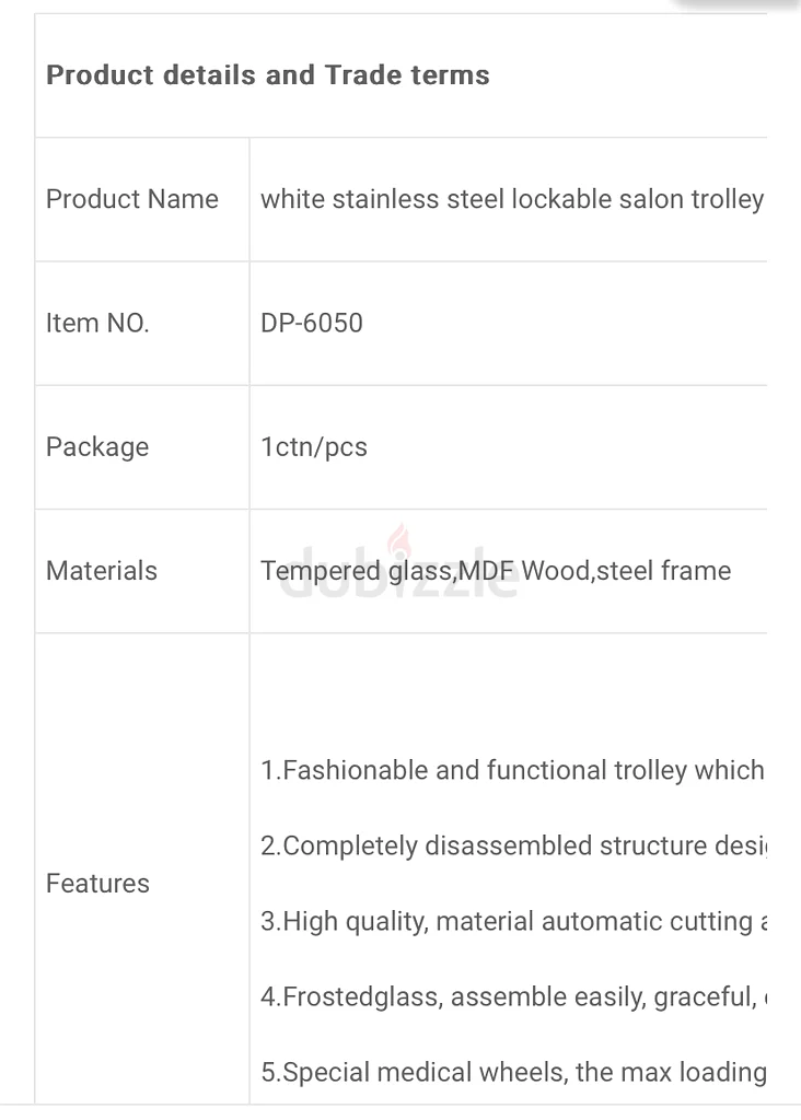 White Stainless Steel Lockable Salon Trolley Trolley Carts63219824852354114